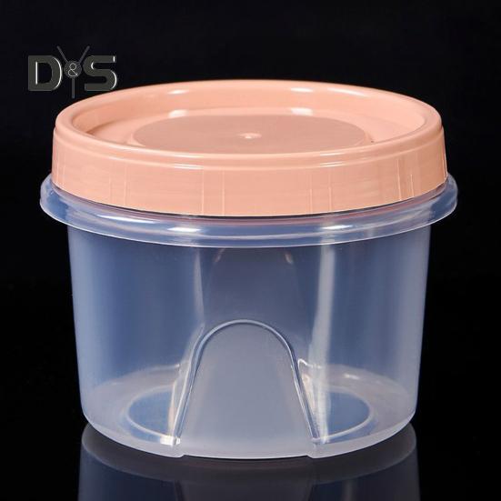 4Pcs Salad Dressing Containers 500ml BPA-Free Food Container for Snacks Condiment Sauce Reusable Sauce Cups for Lunch Box Fruit Nuts Yogurt Storage