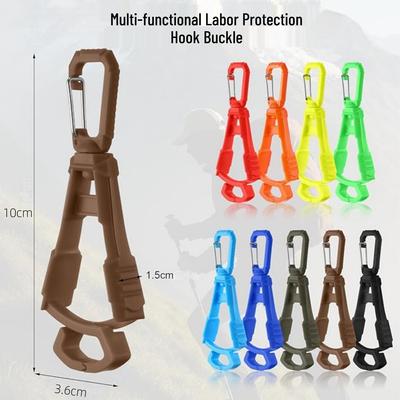 Multifunktionaler Kunststoff-Handschuhclip: Verlustsicherer 8-förmiger Outdoor-Haken
