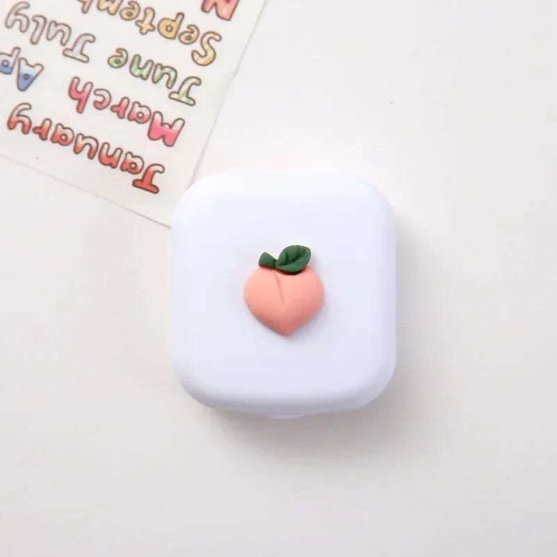1PC Contact Lenses Box Cute Travel Kit Pocket Mini Contact Lens Case Travel Kit Easy Carry Mirror Lenses Box Container