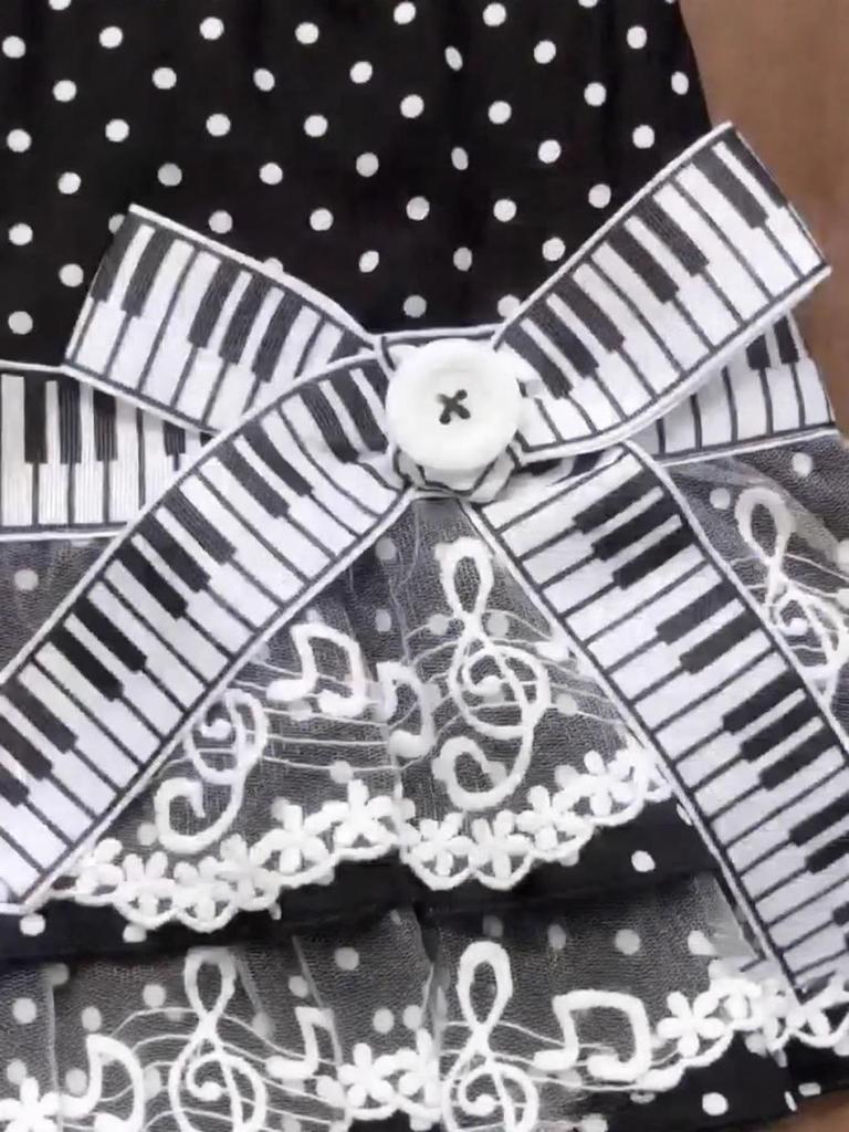 Black Polka Dot Lace Mini Skirt with Bow - Y2K Cool Academy Style for Spring/Summer