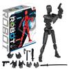 T-13 Action Figure Set, Color Box Version, Printed Articulated Movable Full Body Activity Robot, Multi-Jointed Action Fidget Toy Figure Home Decor