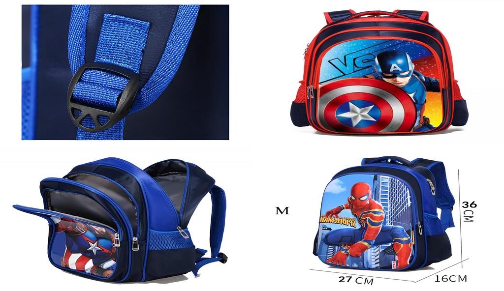Marvel Avengers Kids Backpack Set With Iron Man Captain America Spider-man Perfect For Any Adventure!