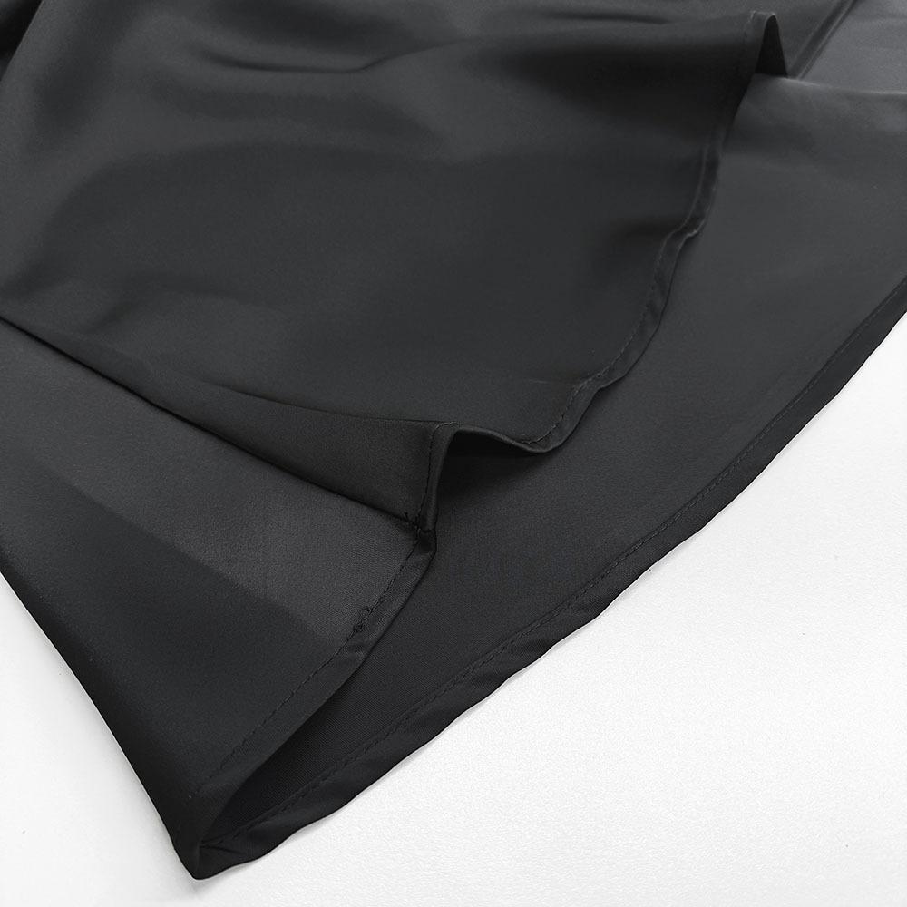 French Style High-End Satin Acetate Smooth Bodycon Mermaid A-Line Midi Skirt for Women