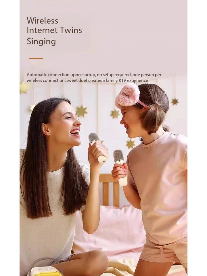 K12 Portable All-in-One Karaoke Bluetooth Speaker with Wireless Microphone