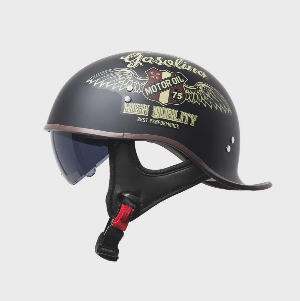 Unisex Retro Motorcycle Half Helmet for All Seasons