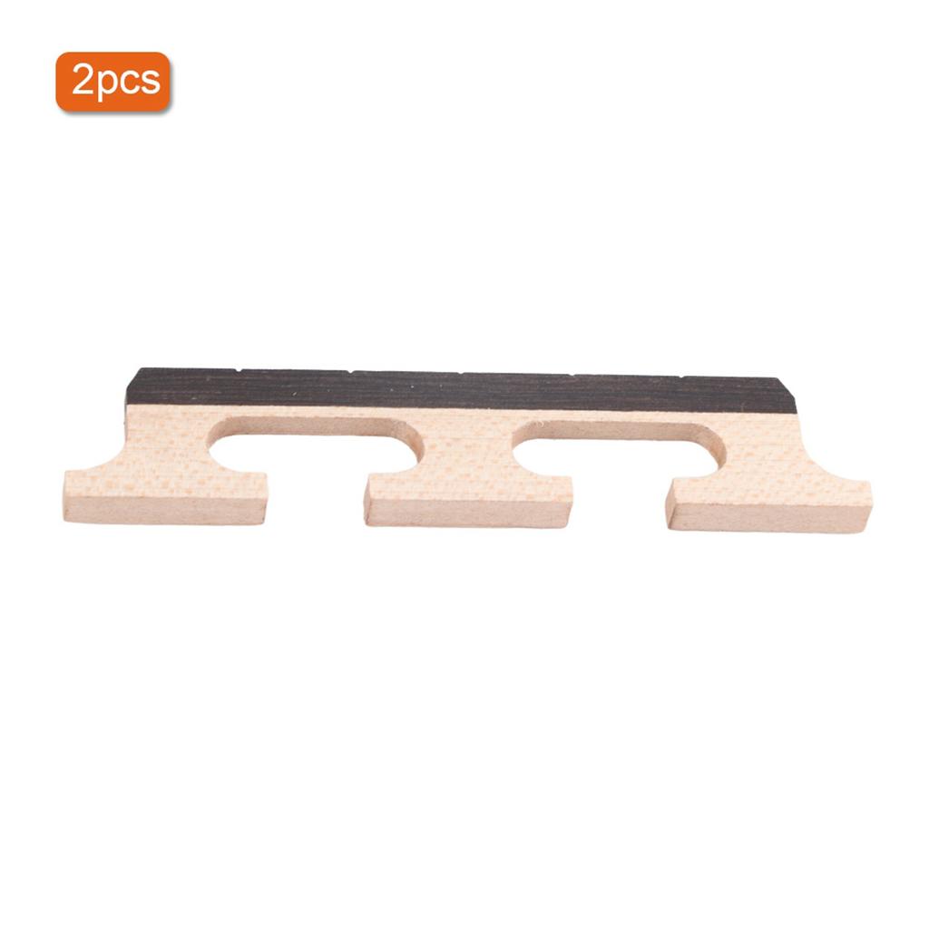 2Pcs HA02 5‑String Rosewood Banjo Bridge Wooden Accessories