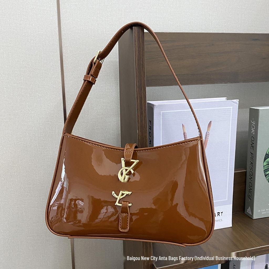 2025 Geantă de umăr de nișă versatilă de culoare solidă exclusivă pentru femei