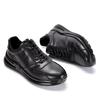 Men's Genuine Leather Comfortable Fashion Lace-Up Casual Sports Shoes with Thick Soles & Height Boosting, Breathable & Trendy Design