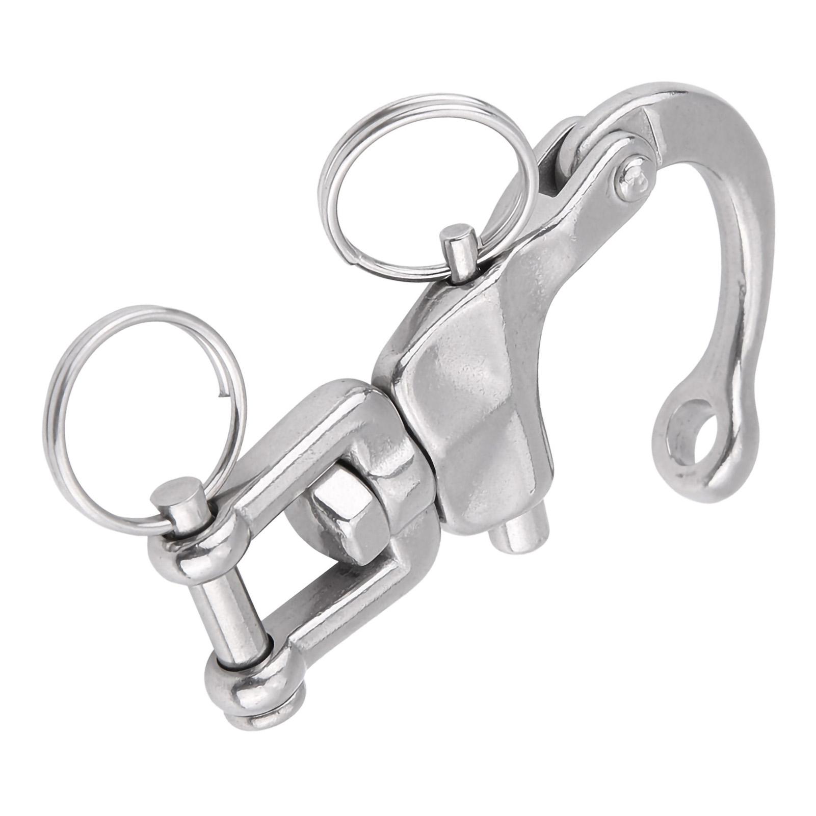 

316 Stainless Steel Jaw Swivel Snap Shackle for Sailboat Spinnaker Halyard 70mm