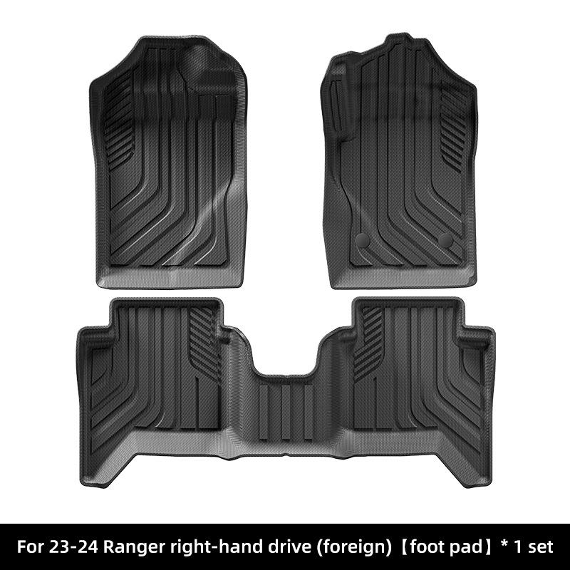 19-25 Ford Ranger Floor Mats for LHD/RHD, TPE Truck Bed Mats