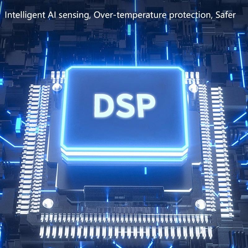 Portable 130000RPM Handheld Blower Fan Featuring LED Light Digital Display 4 Speeds for Camping Outdoor Activities