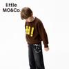 little MO&Co. Kids Fleece-Lined Letter Graphic Long-Sleeve Sweatshirt