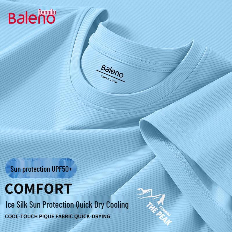 Baleno Men's Quick-Dry UPF50+ Ice Silk T-Shirt