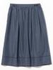 Beams Boy Women's Dotted Front Open Skirt, Navy, One Size, 13270128803
