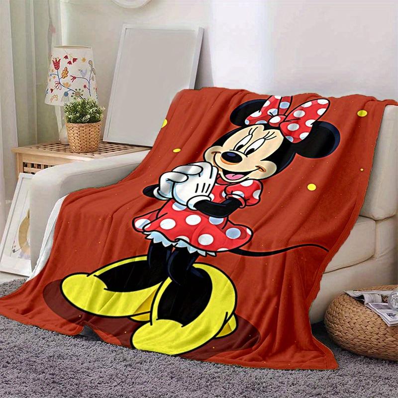 1pc, Minnie Mouse Inspired Blanket - Seasonal, Home Decorative Throw, Soft and Cozy Blanket for All Seasons, Soft Flannel Throw Blanket - Co