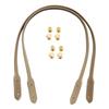 2025 1Pair PU Leather Shoulder Bag Straps Women Handbag Straps Girl's Bag Strap With Snap DIY Replacement Handle For Handbags