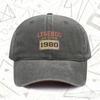 A Vintage Washed Cap Featuring LEGENDS ARE BORN IN  Suitable for Both Men And Women This Solid Baseball Hat Is Perfect f