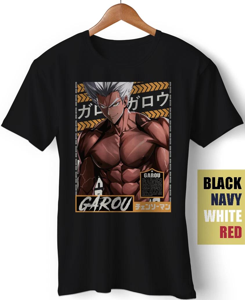 Garou Hero Hunter One Punch Man OPM Manga Anime Saitama Genos Funny Gift T-Shirt XXXXL