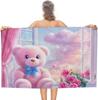 Dinosaur Rainforest Beach Towel Sand Free Quick Dry Bath Towel Large for Adult Kids Pool Swim Camping Essentials Accessories