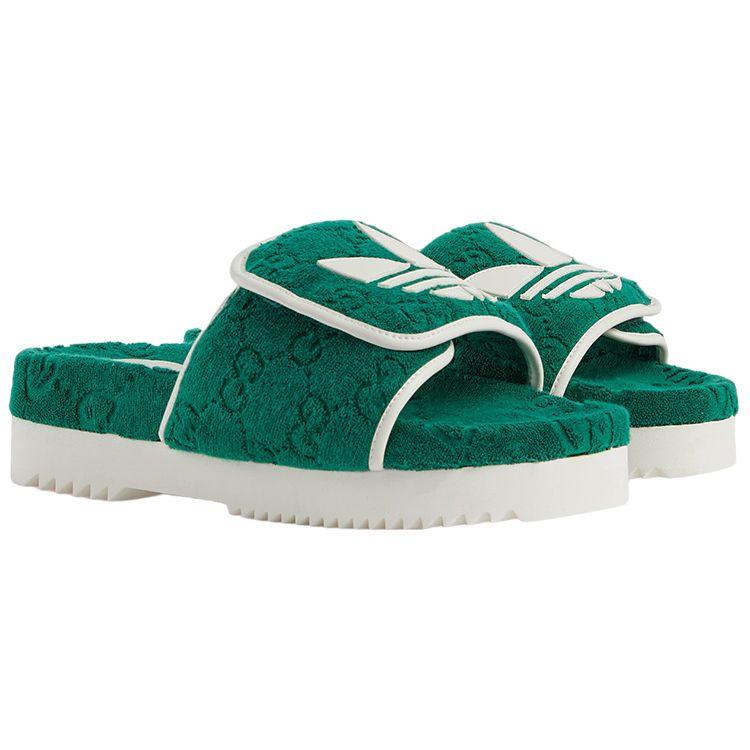 Adidas GG Platform Sandal Green Cotton Sponge Men Sneakers 702412-UU010-3171