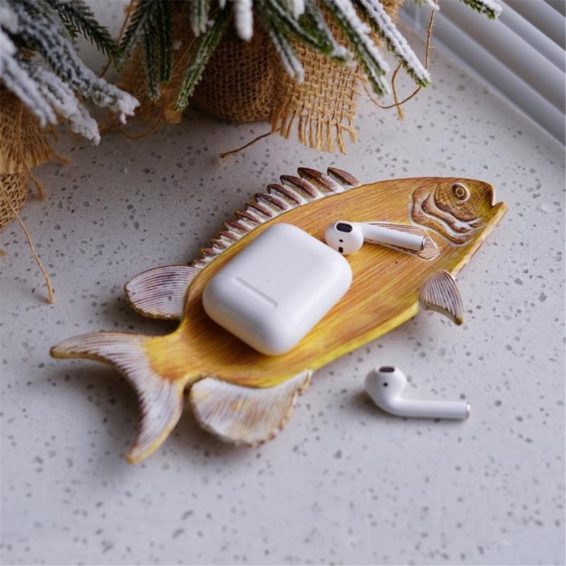 Fashionable Jewelry Sorting Tray Household Accessories Organizer Stylish Fish Shaped Accessory Holder for Home Use