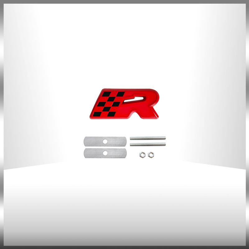 Car 3D Metal Sticker Race 300 Flag Emblem Front Grille Sticker Fender Side Badge Decal For Seat Cupra Leon Altea Ibiza Fiat 500 E6