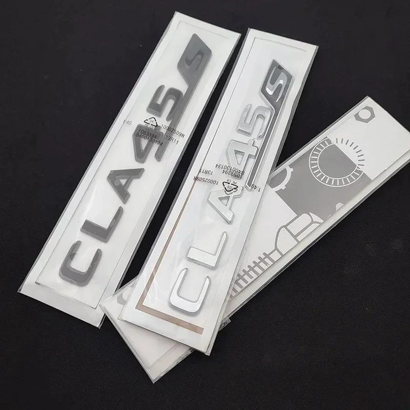 AATP1 3D Letters CLA 45 S ABS Emblem TURBO 4matic for Mercedes Benz AMG Car Fender Trunk C117 C118 CLA45S Sticker Auto Accessories