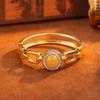 Colorfast Ceramic Beeswax Inlaid Bracelet: High-End Retro Design for Women