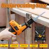 Reciprocating Saw 12V 0-2200SPM Stepless Control 2200mAh Rechargeable Battery