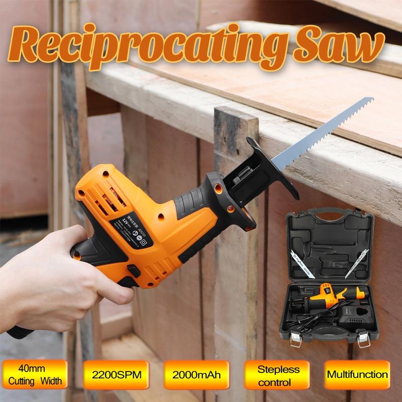 

Сабельная пила 12В 0-2200 ход/мин Плавная регулировка Аккумулятор 2200 мАч