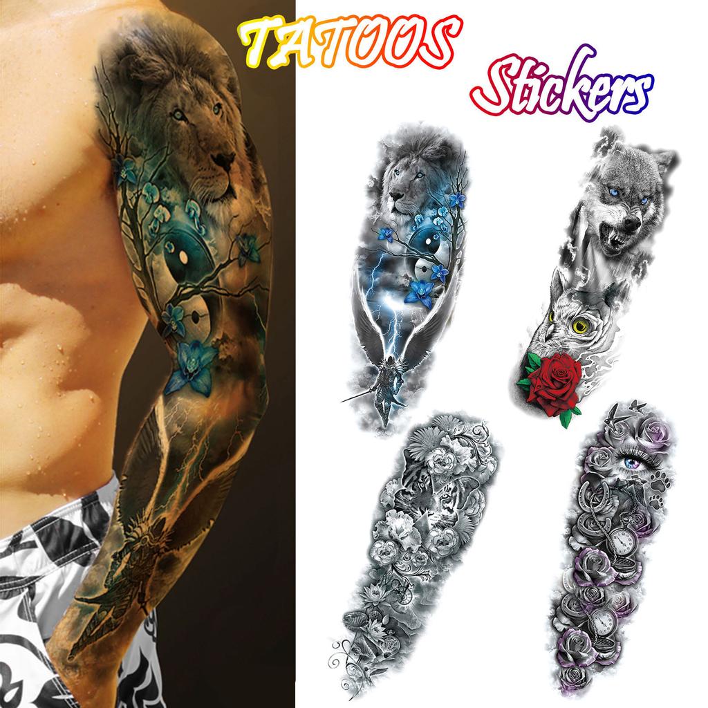 Men Arm Temporary S Sticker Fake Tatoo Hot 3D Art Waterproof