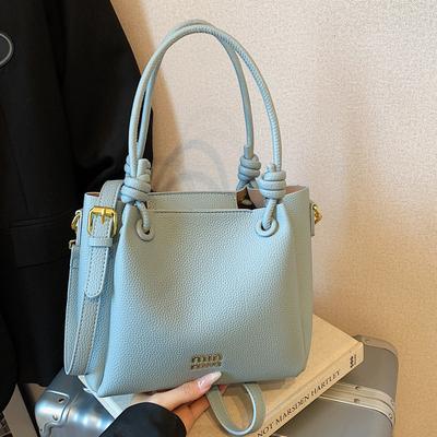 Fashionable and Simple Portable Tote Bag Women's 2025 New Large-capacity Casual Commuter Bag High-end Crossbody Bag Trend
