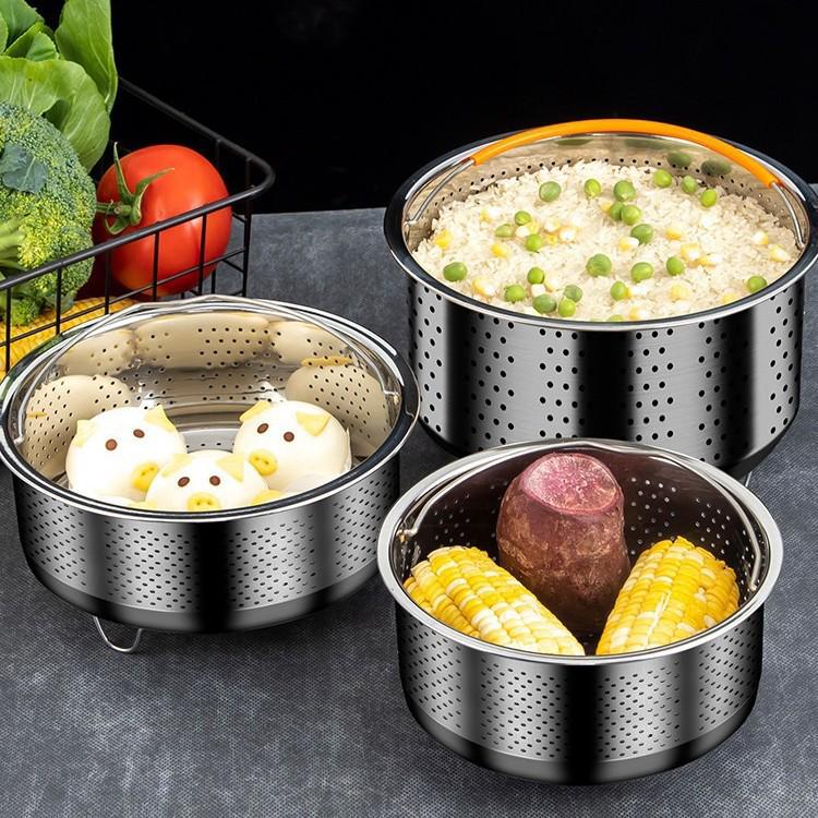 

Stainless Steel Rice Water Separation Steamer Basket for Electric Rice Cookers Mini 13.8CM