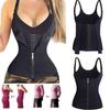 Tummy-Control Body Shaper for Weight Loss Waist Trainer Corset-Zipper Vest Body Shaper Cincher-Tank Top-Adjustable