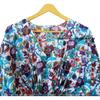 Indisch Blau Lang Floral Print Baumwolle Hippie Maxi Damen Nachtwäsche Kaftan Kleid CKFTN-SCRN-FULL-BUYIT-073