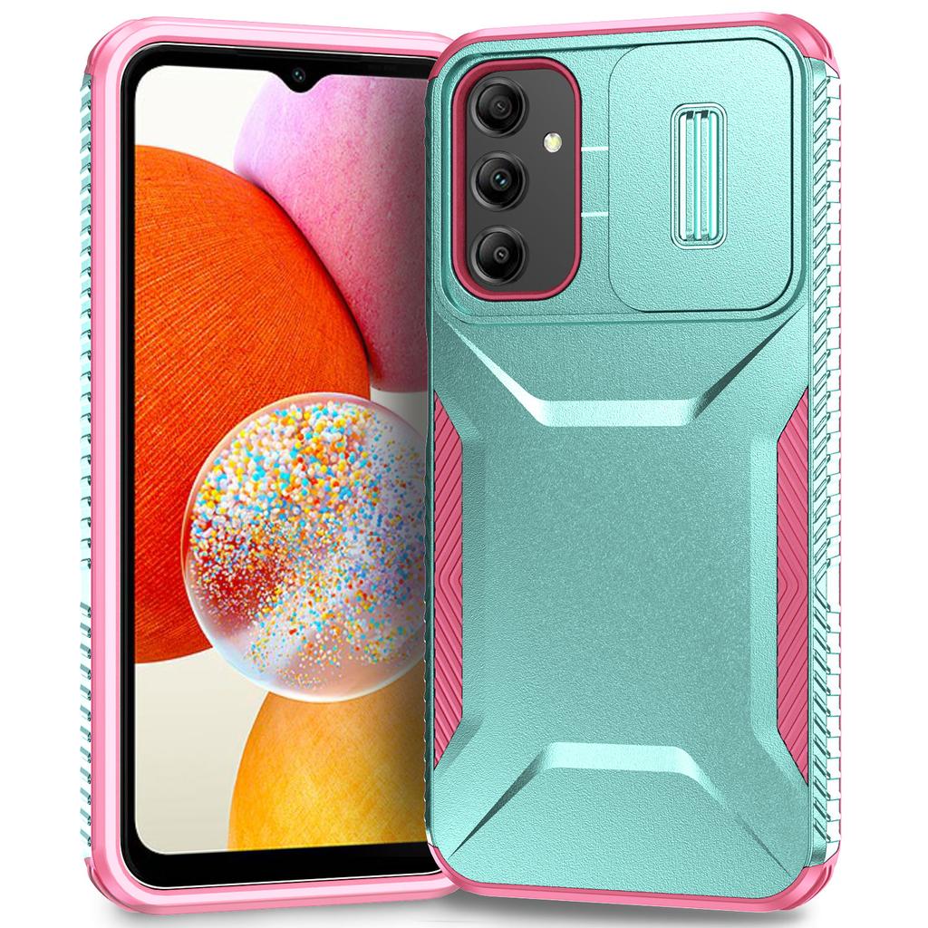 For Samsung Galaxy A14 5G Case Shockproof TPU+PC Phone Cover with Camera Lid