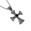 Fashion Gem Personality Pendant Titanium Steel Necklace Hip Hop Retro Style Necklace Accessories