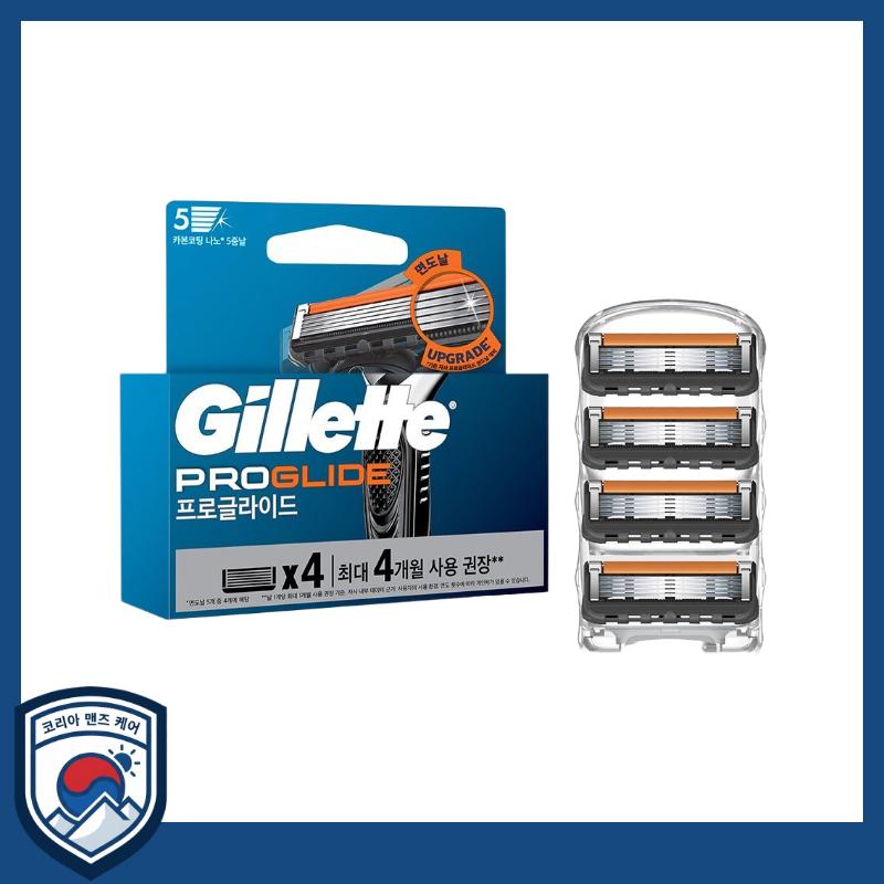 

[Gillette] ProGlide Manual Replacement Cartridges 4-Pack - Professional 5-Blade Refill Set (Handle Not Included)