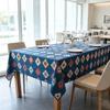 Tavola da Pranzo Casa Cucina Festa Decorazione Tocco Morbido Lavabile Pratica Rettangolare Cotone Lino Tovaglia
