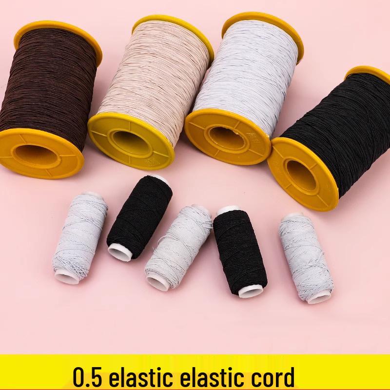 0.5mm High-Elastic Colored Sewing Thread - Super Fine, Durable, Round Cord for Clothing and Crafts