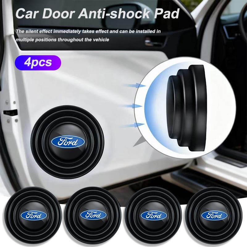 4Pcs Car Door Anti-shock Pad Anti-noise Buffer Gasket Auto Interior For Ford F150 Ranger Fiesta Transit Mustang MK2 MK3 MK7 Puma CVW1