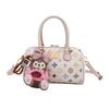 A Trendy and Niche Embroidered Boston Bag with A New High-end Feel, Carrying A Pillow Bag