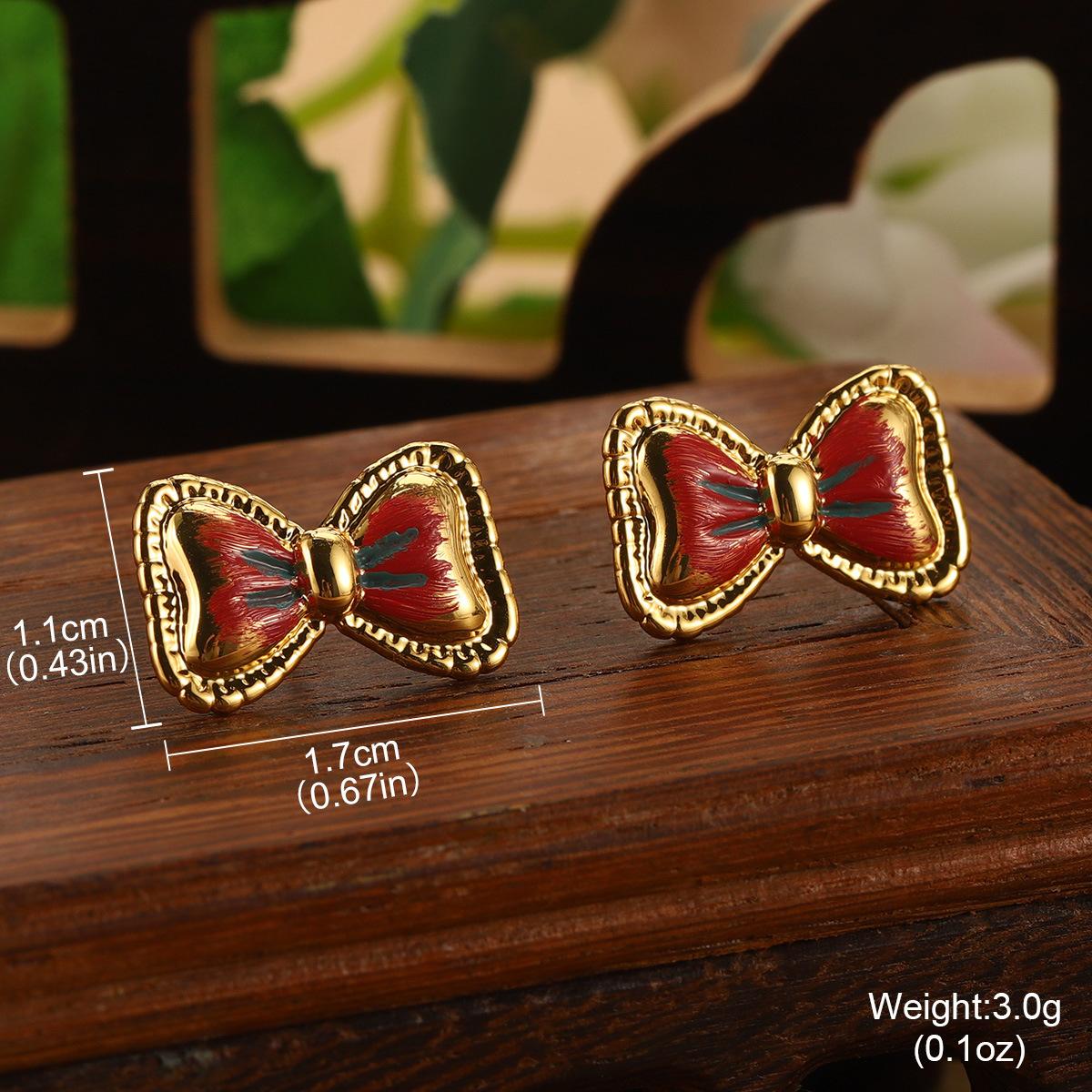 Серебряная игла S925 бант расписной средневековые серьги нишевый дизайн-сенс натуральный пресноводный жемчуг