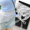 Vintage Koreanischer Dreieckiger Blumen-Haarschal für Damen Schal Stirnband Französische Pastorale Kopfbedeckung Mädchen Frühling Sommer Spitze Kopfschmuck