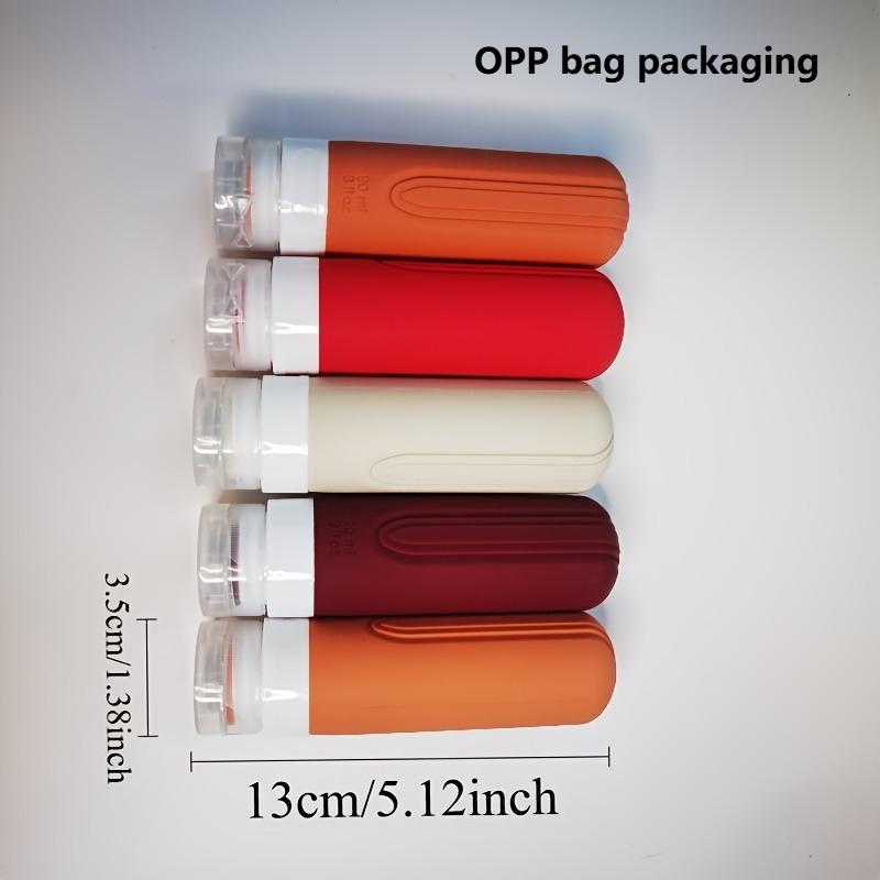 

Travel Subpackage Bottles-Leak - Proof, Refillable,Squeezable 3oz Silicone Containers for Shampoo,Conditioner,Lotion, Toiletries