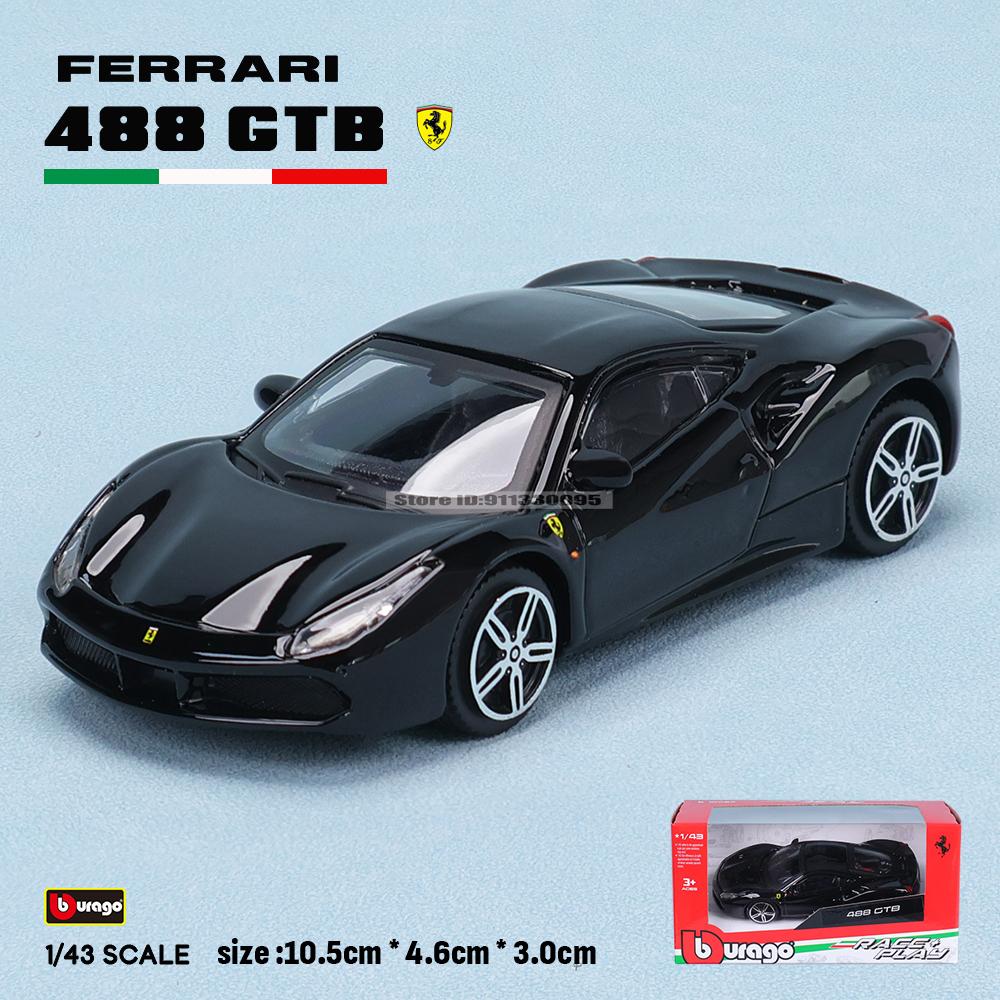 Bburago 1:43 Multiple styles Ferrari Purosangue sp2 488GTB 250GTO SF90 ROMA alloy luxury car die-casting car model toy gift