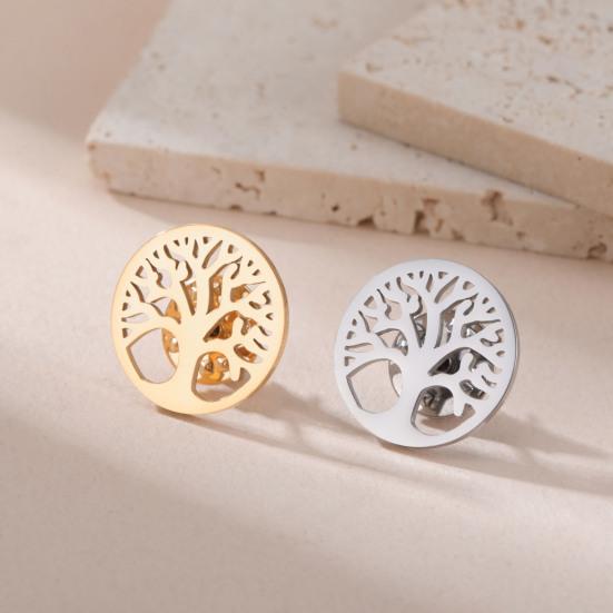 Hollow Tree Brooch Pin for Women, Zinc Alloy Brooch Pin for Dress, Coat, Shawl, Gift for Mother, Wedding