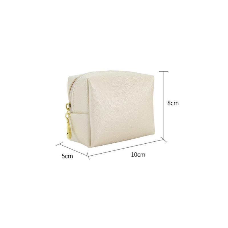 Mini Make-uptasje voor Portemonnee PU Cosmetische Tas Waterdichte Toilettas Reizende Make-uptas