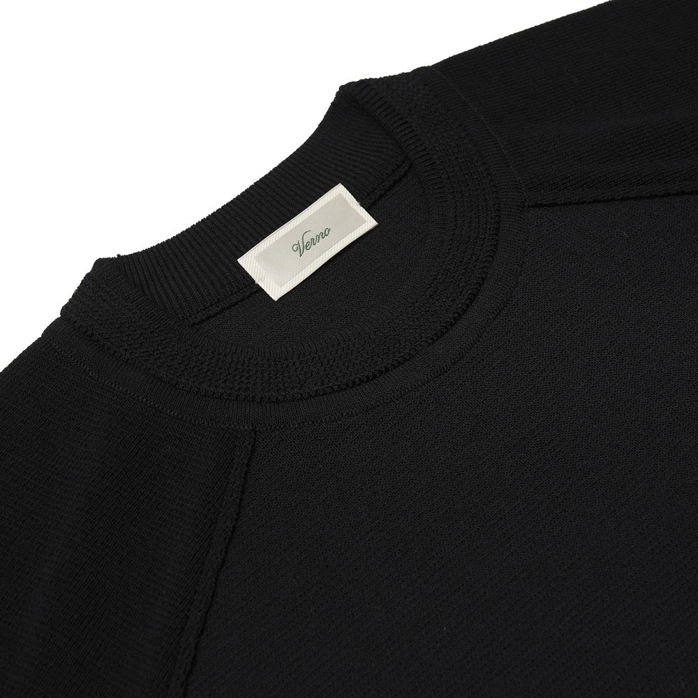 VERNO [Casual] Raglan Crew-Neck Knit Black
