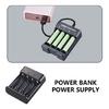 USB Battery Charger for 1.2V Double/Triple A Battery 4Independent Charging Slots Advanced Circuitry for Safe Charging